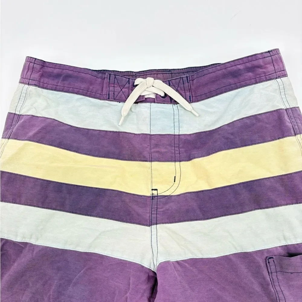 Janie and Jack | purple stripe swim Shorts trunks